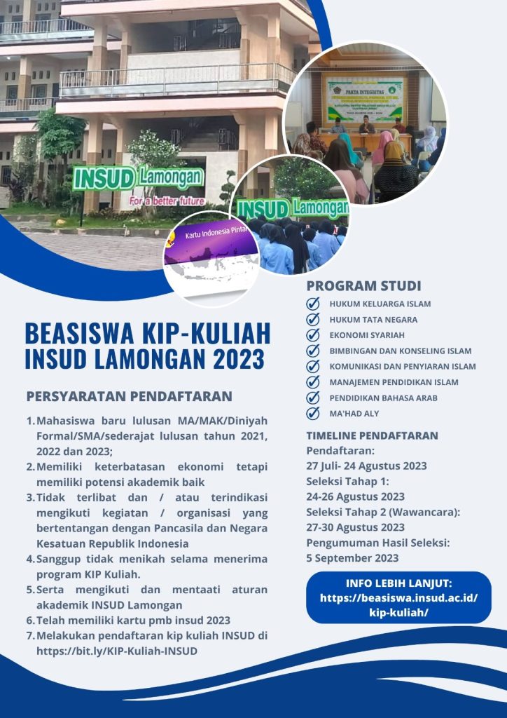 DAFTAR TES SELEKSI TAHAP 2 KIP KULIAH INSUD 2023