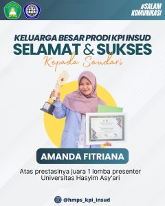 Mahasiswi KPI Juara 1