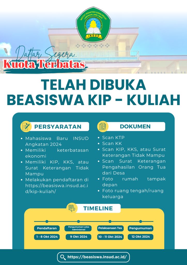 Pembukaan Pendaftaran KIP Kuliah Untuk Mahasiswa Baru 2024