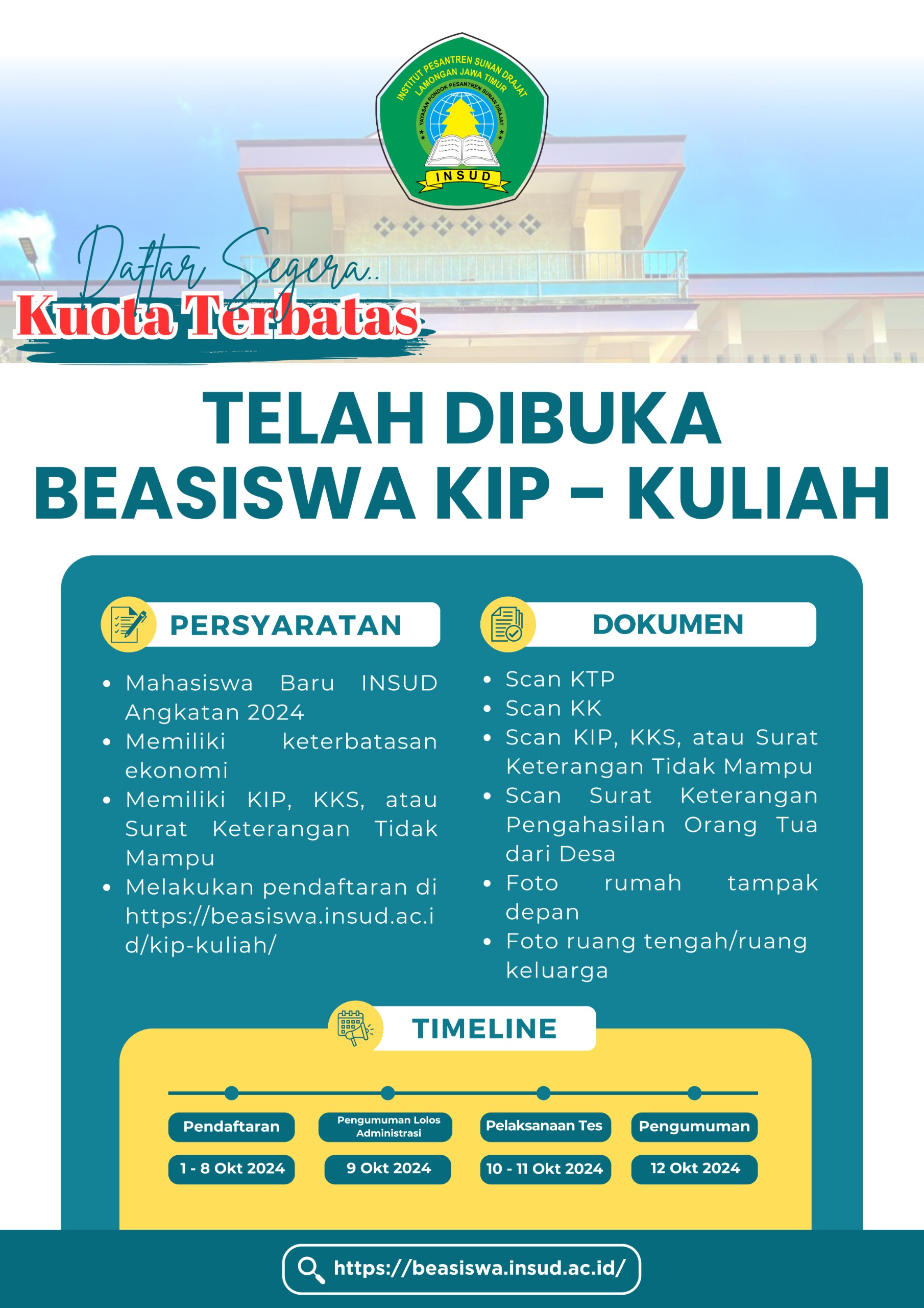 KIP Kuliah INSUD 2024