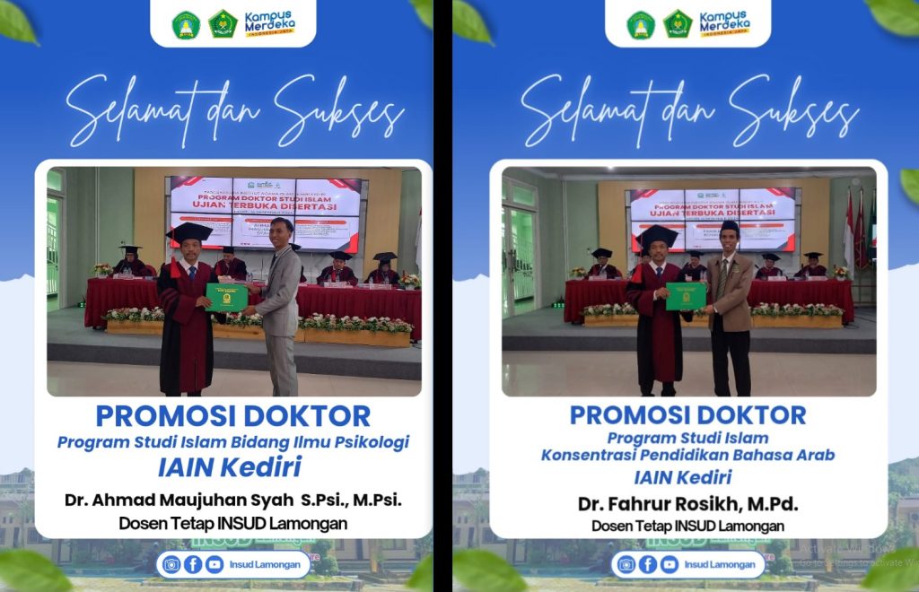 Keberhasilan Bapak Fakhrur Rosikh dan Bapak Ahmad Maujuhansyah dalam Ujian Terbuka Disertasi