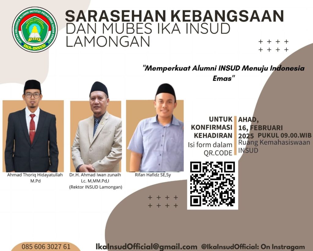 Serasehan Kebangsaan dan Mubes IKA Alumni INSUD Lamongan: Memperkuat Alumni INSUD Menuju Indonesia Emas