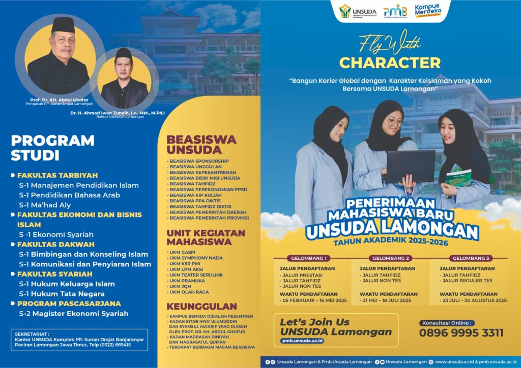 Pengumuman Hasil Penerimaan Mahasiswa Baru UNSUDA 2025-2026 Gelombang 1